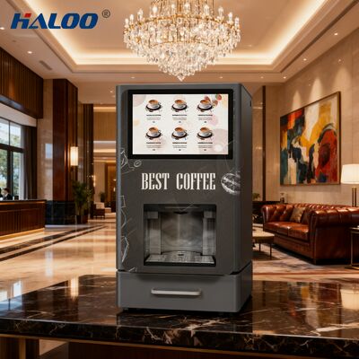 Halo 10.1-inch portable capsule coffee machine with hot drinks desktop vending machine for office convenience stores and hotels