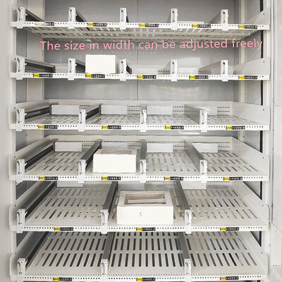 रंगीन स्टील प्लेट फोम फ्रेम और XY शिपिंग प्रणाली के साथ बड़ी क्षमता 21.5 इंच टचस्क्रीन केक वेंडिंग मशीन