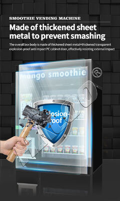 24-Hour Semi-Automatic Smoothie Vending Machine with 10.1-Inch Touchscreen for Convenience Stores, Office Buildings, and More